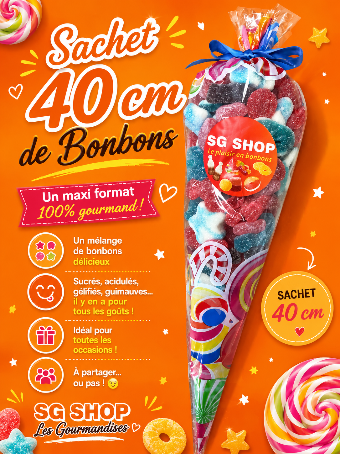 Sachet 40 cm