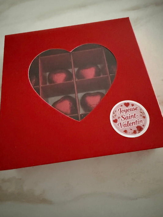 Boite 16 chocolats Coeur
