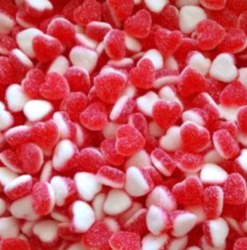 Petit coeur fraise crème  - 100 gr