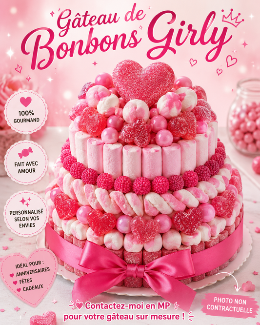 Gâteau de bonbons / diam 20cm