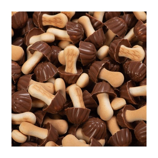 Biscuit champignon au Chocolat (saveur Caramel) -  100 g
